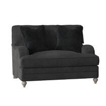 Black chair and 2025 a half with ottoman